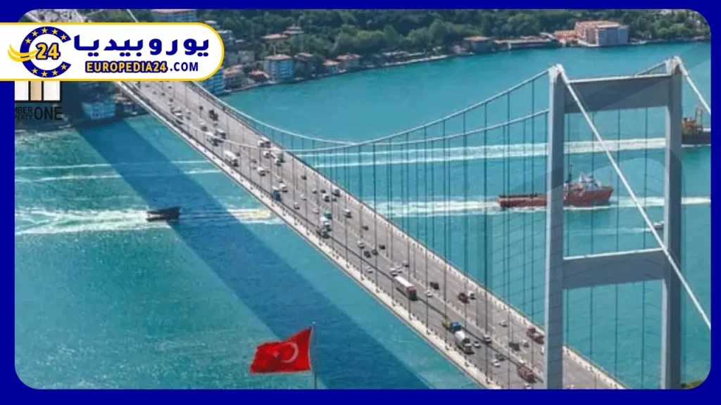 موقع-جسر-السلطان-محمد-الفاتح-في-تركيا