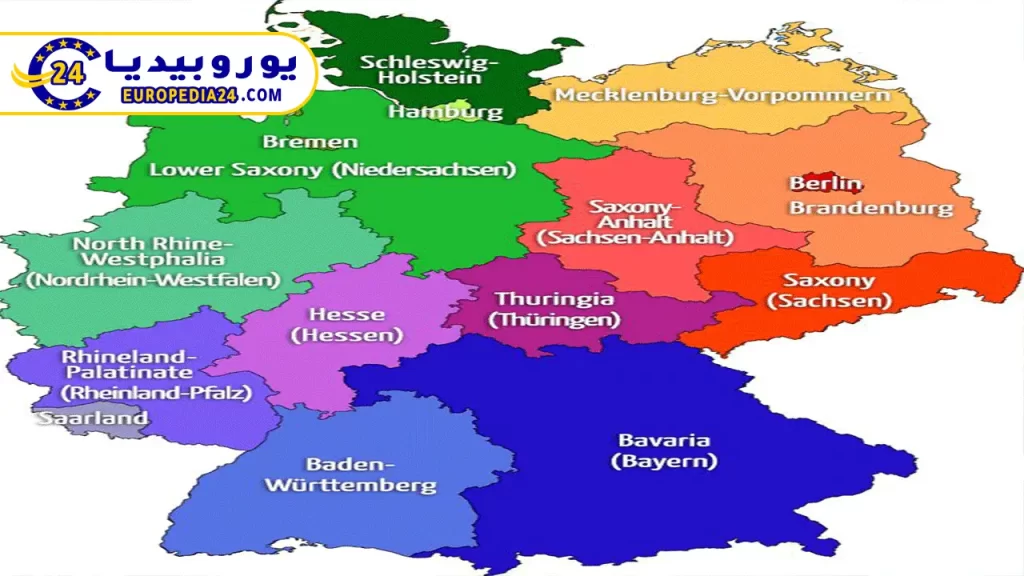 Map of Germany: Borders, Cities and Neighbouring Countries 3 Map-Cities-Germany