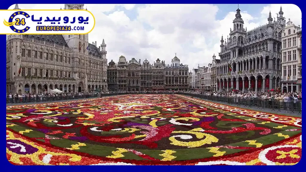 خريطة-بلجيكا-والأماكن-السياحية