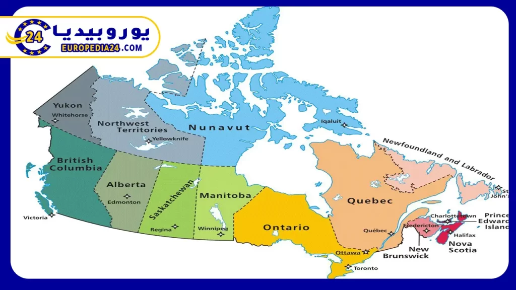 Tourist Map of Canada: Cities and Neighbouring Countries 2 Map-of-Canada-and-most-important-cities