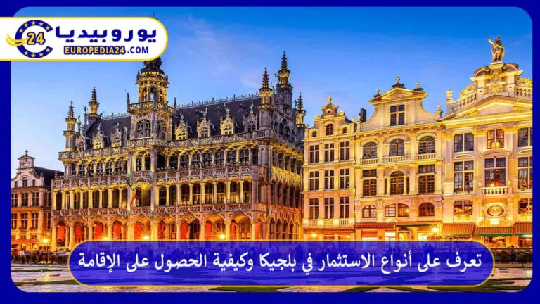 تعرف على أنواع الاستثمار في بلجيكا وكيفية الحصول على الإقامة 1 الاستثمار في بلجيكا