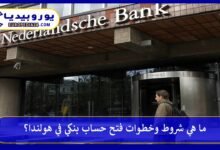 فتح حساب بنكي في هولندا