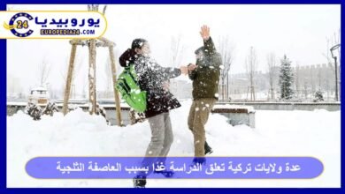 عدة ولايات تركية تعلق الدراسة غدًا بسبب العاصفة الثلجية 1 تعطيل-الدراسة-في-تركيا