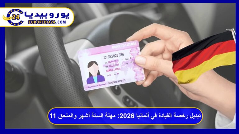 تبديل رخصة القيادة في ألمانيا 2026: مهلة الستة أشهر والملحق 11 8 تبديل رخصة القيادة في ألمانيا