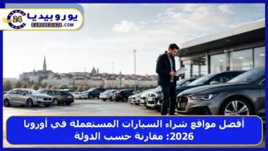 أفضل مواقع شراء السيارات المستعملة في أوروبا 2026: مقارنة حسب الدولة