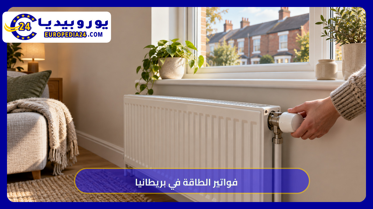ضبط تدفئة منزلية في بريطانيا لتوضيح استهلاك الطاقة