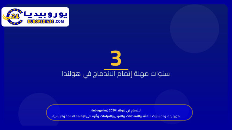 الاندماج في هولندا 2026 (inburgering): من يلزمه، والمسارات الثلاثة، والامتحانات، والقرض والغرامات، وأثره على الإقامة الدائمة والجنسية